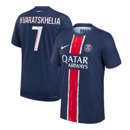 KVARATSKHELIA #7 PSG Home Player Version Jersey