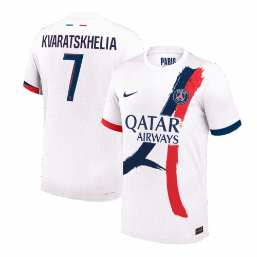 KVARATSKHELIA #7 PSG Away Player Version Jersey 2025/26