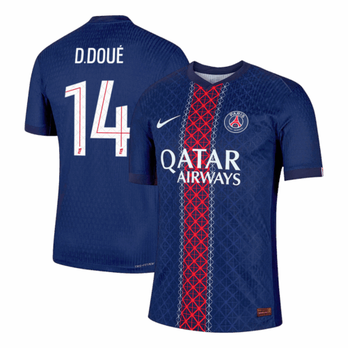 D.DOUÉ #14 PSG Home Player Version Jersey 2025/26