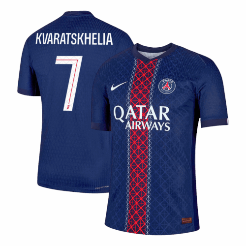 KVARATSKHELIA #7 PSG Home Player Version Jersey 2025/26