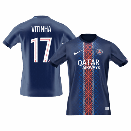 VITINHA #17 PSG Home Soccer Jersey 2025/26