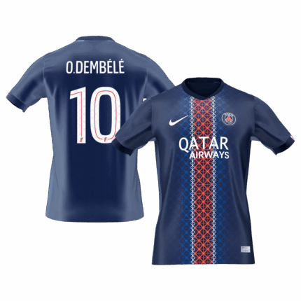 O.DEMBÉLÉ #10 PSG Home Soccer Jersey 2025/26