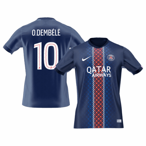 O.DEMBÉLÉ #10 PSG Home Soccer Jersey 2025/26
