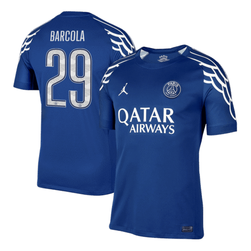 BARCOLA #29 PSG Fourth Away Soccer Jersey 2024/25 -UCL