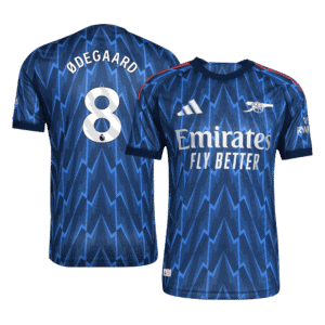 ØDEGAARD #8 Arsenal Away Authentic Soccer Jersey 2025/26