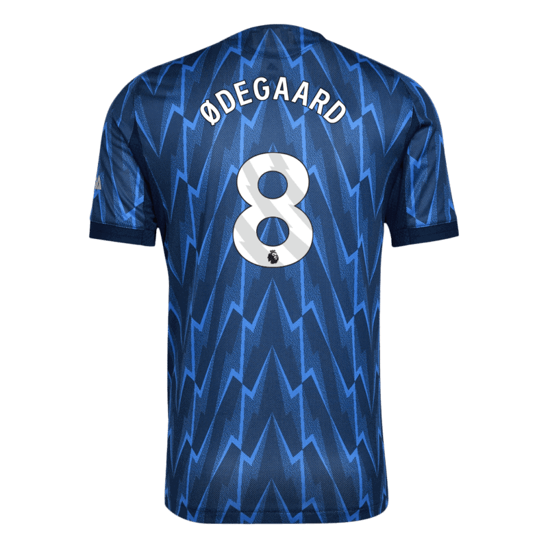 ØDEGAARD #8 Arsenal Away Authentic Soccer Jersey 2025/26