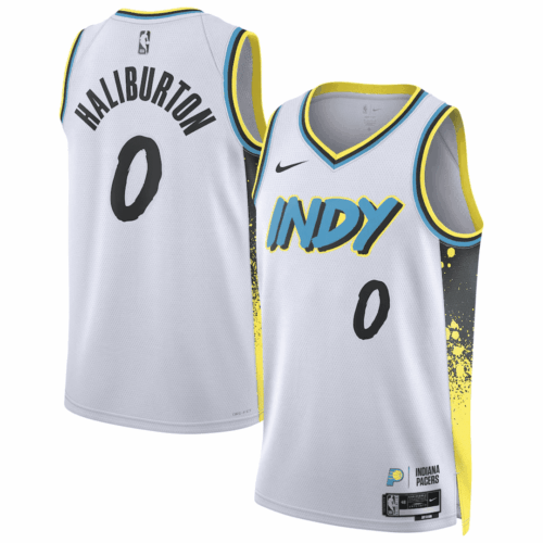 HALIBURTON #0 Indiana Pacers Swingman NBA Jersey - City Edition