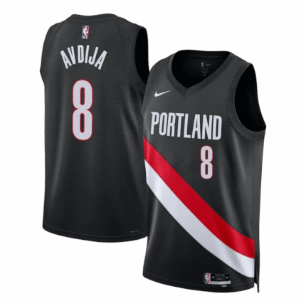 AVDIJA #8 Portland Trail Blazers Swingman NBA Jersey 2025/26 - Icon Edition