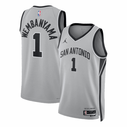 Wembanyama #1 San Antonio Spurs Swingman NBA Jersey - Statement Edition