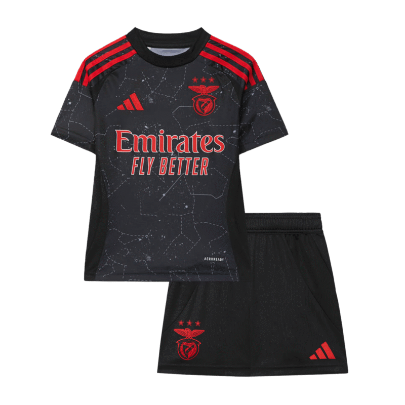 Benfica Away Kids Soccer Jerseys Kit 2024/25