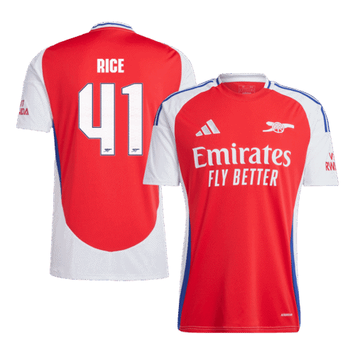 RICE #41 Arsenal Home Soccer Jersey 2024/25 - UCL