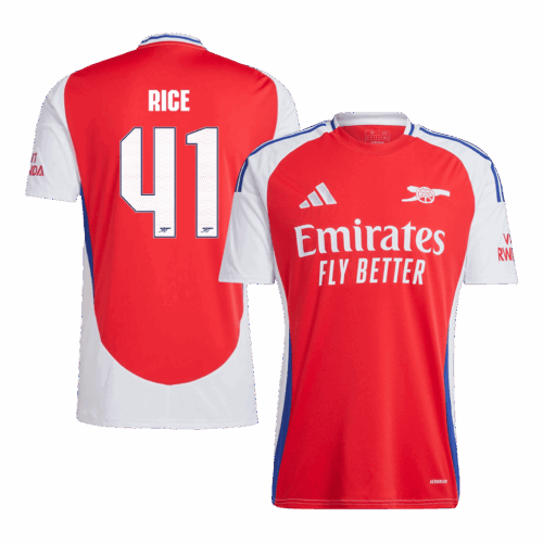 RICE #41 Arsenal Home Soccer Jersey -UCL