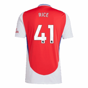 RICE #41 Arsenal Home Soccer Jersey - Image 3