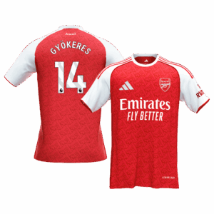 GYÖKERES #14 Arsenal Home Soccer Jersey 2025/26