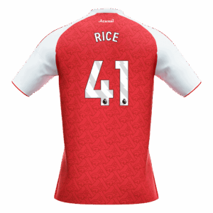 RICE #41 Arsenal Home Soccer Jersey 2025/26 - Image 2