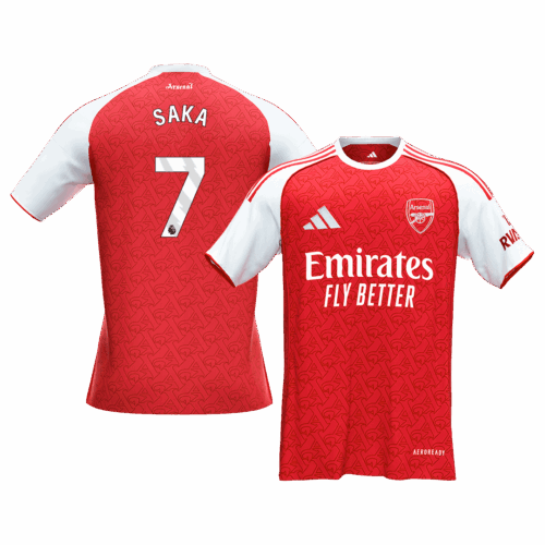 SAKA #7 Arsenal Home Soccer Jersey 2025/26