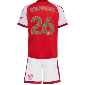 CHAMPIONS #26 Arsenal Home Kids Soccer Jerseys Kit 2026/27