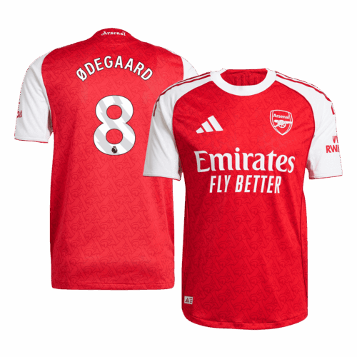 ØDEGAARD #8 Arsenal Home Player Version Jersey 2025/26