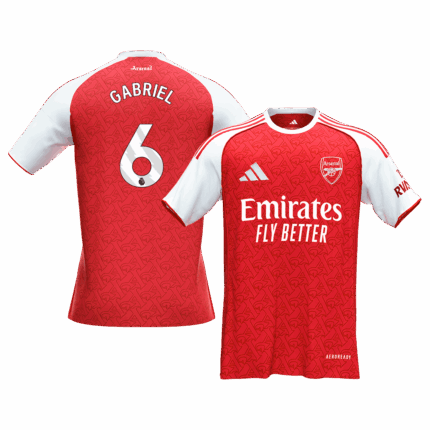 GABRIEL #6 Arsenal Home Soccer Jersey 2025/26