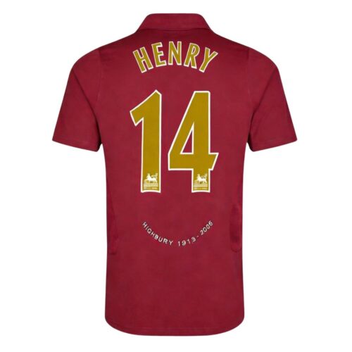 Retro Soccer Jersey HENRY #14 Arsenal Home 2005/06