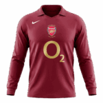 Retro Soccer Jersey Arsenal Home Long Sleeve 2005/06
