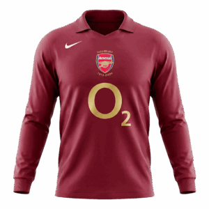 Retro Soccer Jersey Arsenal Home Long Sleeve 2005/06