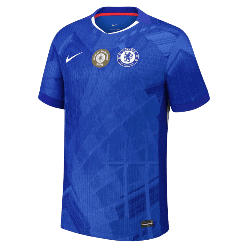 WORLD CHAMPIONS #25 Chelsea Home Authentic Soccer Jersey 2025/26 with chest badge