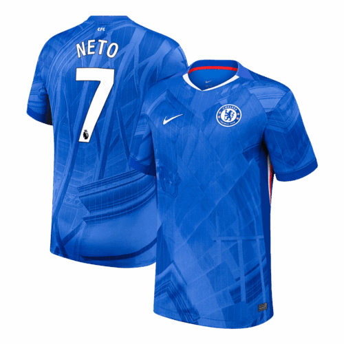 NETO #7 Chelsea Home Soccer Jersey 2025/26