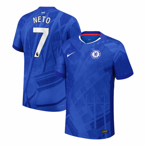 NETO #7 Chelsea Home Player Version Jersey 2025/26