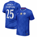 645205_1 WORLD CHAMPIONS #25 Chelsea Home Player Version Jersey 2025/26