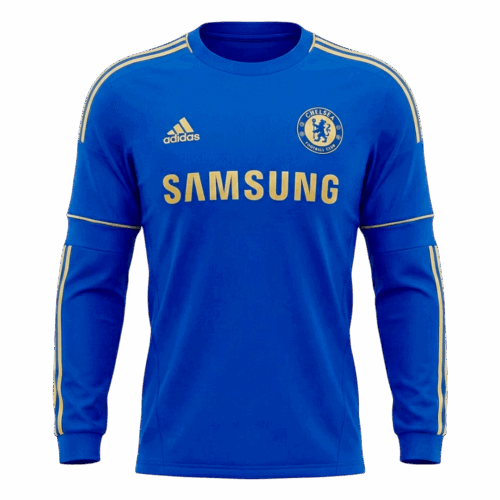Retro Soccer Jersey Chelsea Home Long Sleeve 2012/13