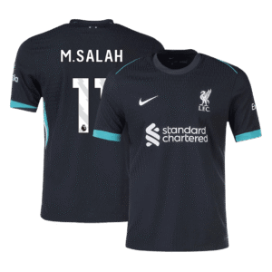 M.SALAH #11 Liverpool Away Authentic Soccer Jersey 2024/25