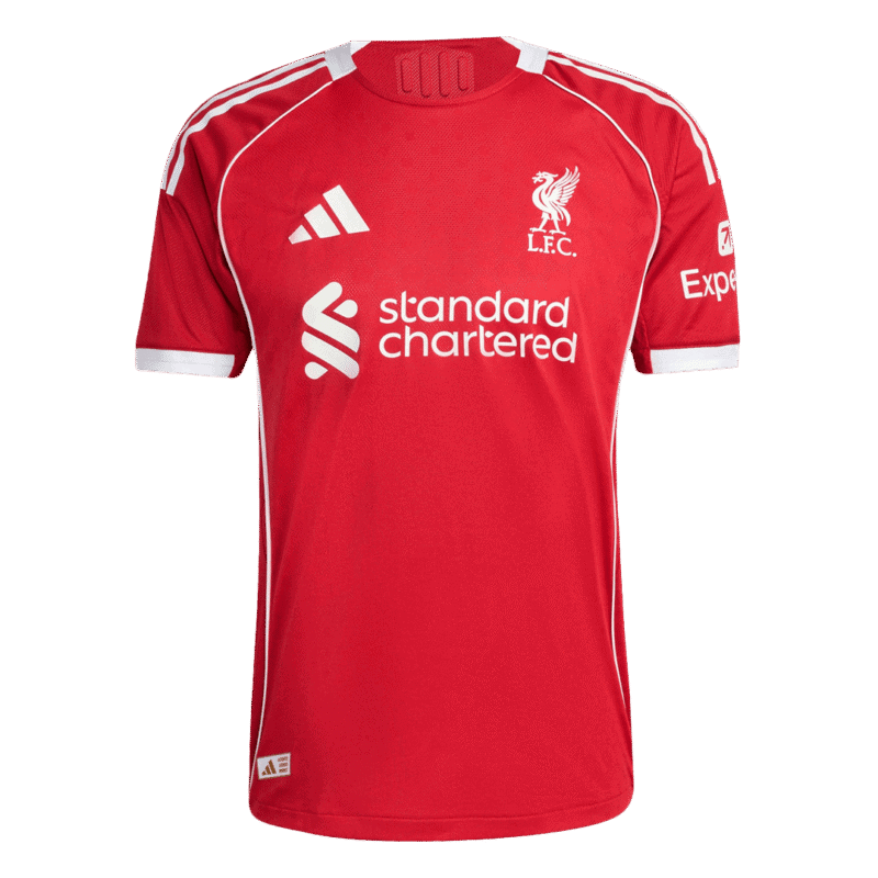 KERKEZ #6 Liverpool Home Authentic Soccer Jersey 2025/26
