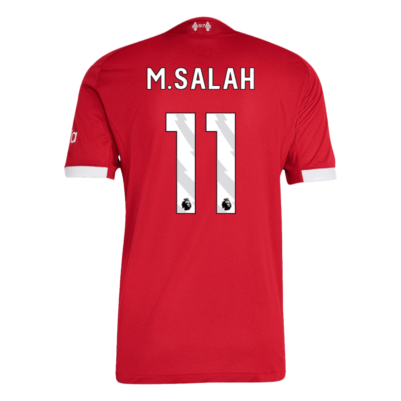 M.SALAH #11 Liverpool Home Authentic Soccer Jersey 2025/26