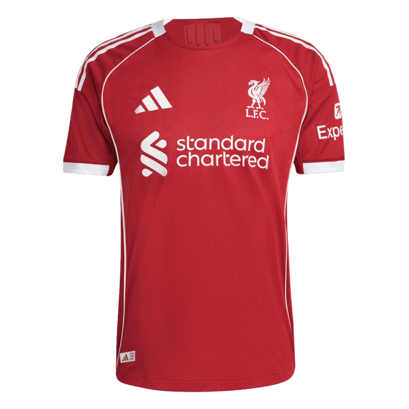 ISAK #9 Liverpool Home Authentic Soccer Jersey 2025/26
