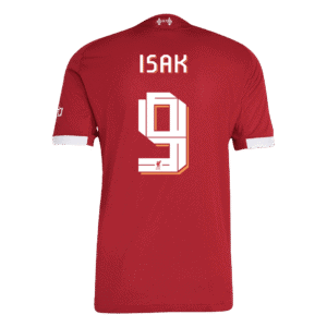 ISAK #9 Liverpool Home Authentic Soccer Jersey 2025/26