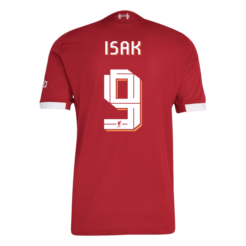 ISAK #9 Liverpool Home Authentic Soccer Jersey 2025/26