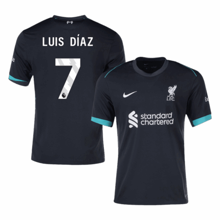 LUIS DÍAZ #7 Liverpool Away Soccer Jersey
