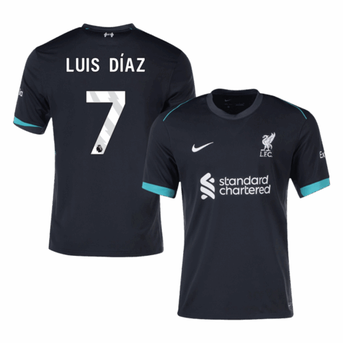LUIS DÍAZ #7 Liverpool Away Soccer Jersey