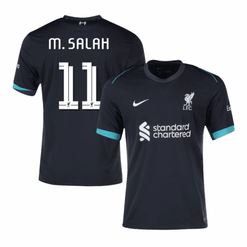 M.SALAH #11 Liverpool Away Soccer Jersey -UCL