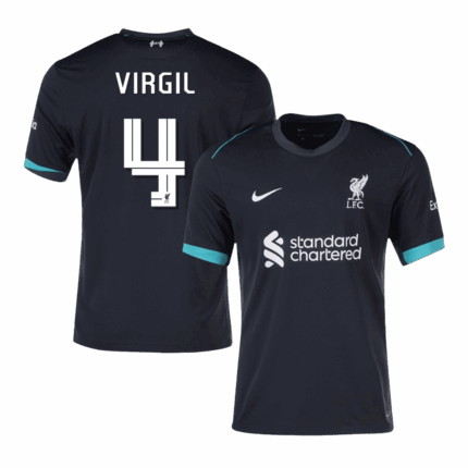 VIRGIL #4 Liverpool Away Soccer Jersey -UCL