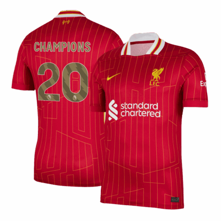 CHAMPIONS #20 Liverpool Home Soccer Jersey