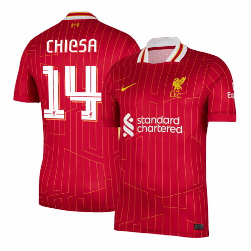 CHIESA #14 Liverpool Home Soccer Jersey -UCL