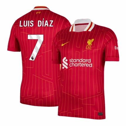 LUIS DÍAZ #7 Liverpool Home Soccer Jersey