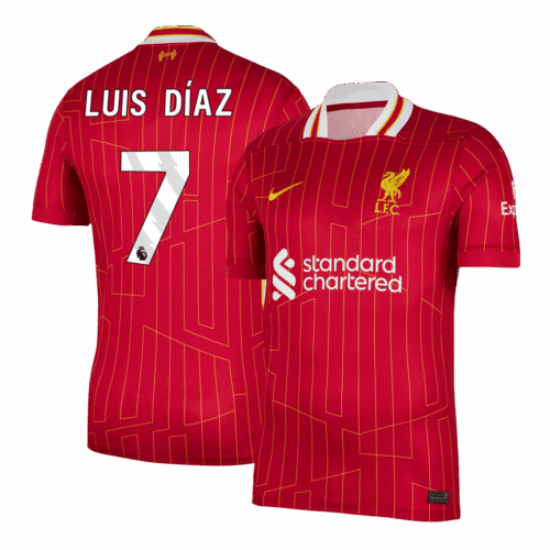 LUIS DÍAZ #7 Liverpool Home Soccer Jersey