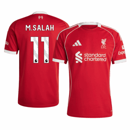 M.SALAH #11 Liverpool Home Soccer Jersey 2025/26