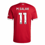 M.SALAH #11 Liverpool Home Soccer Jersey 2025/26 - Image 3