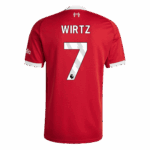 WIRTZ #7 Liverpool Home Soccer Jersey 2025/26 - Image 3