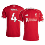 VIRGIL #4 Liverpool Home Soccer Jersey 2025/26