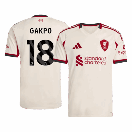 GAKPO #18 Liverpool Away Soccer Jersey 2025/26